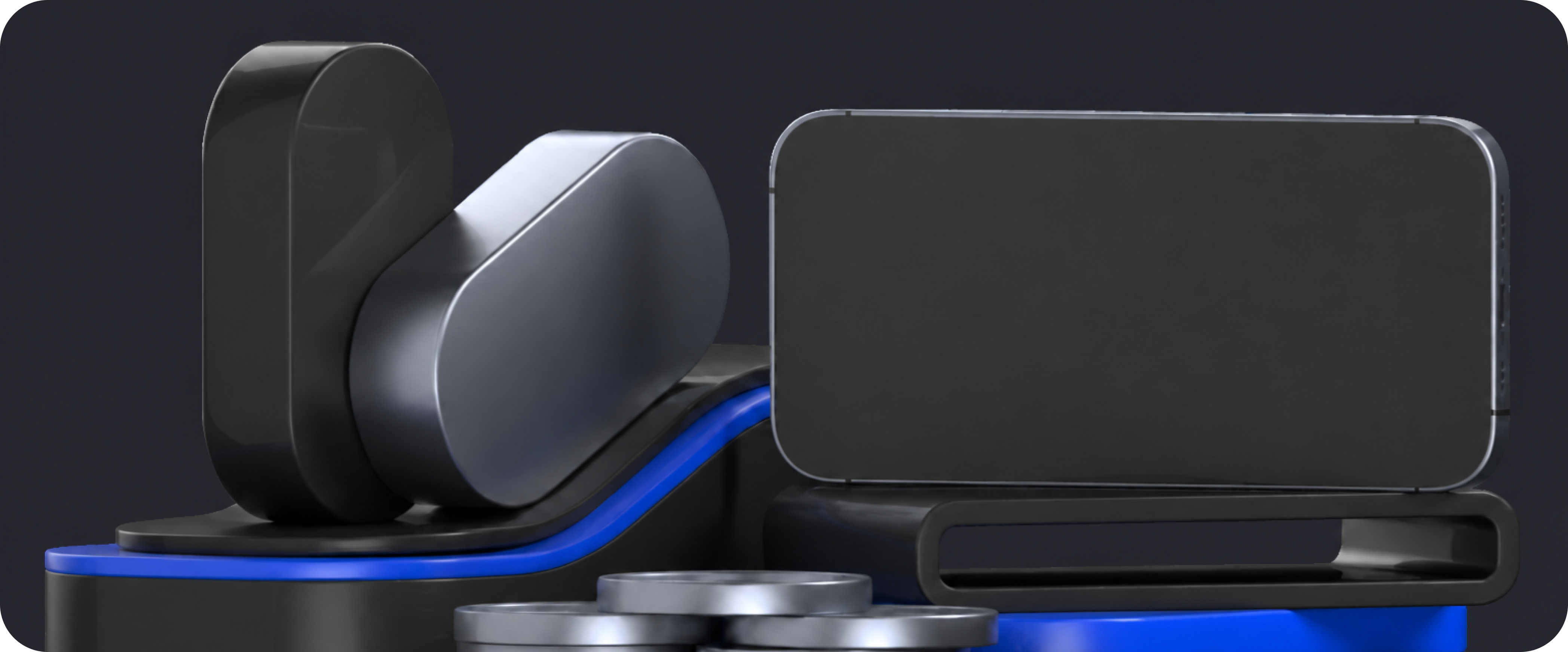Tech hardware 3D illustration